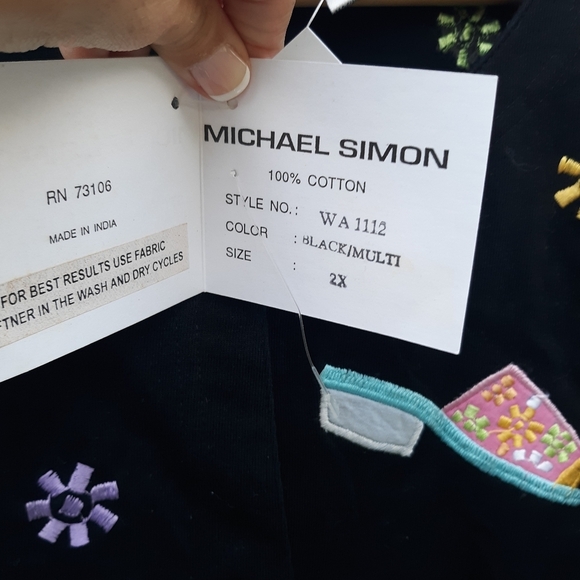 NWT Michael Simon Lite Cardigan Shoe Print - Picture 3 of 8